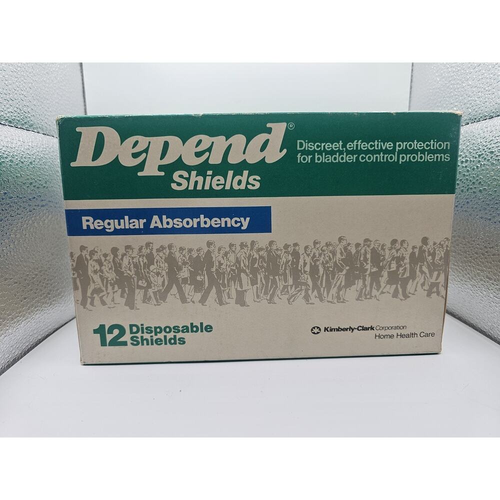 Vtg 1982 Kimberly-Clark Depend Shields Regular Absorbency Bladder Control Shield